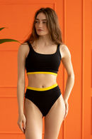 Forli Double-sided separate swimsuit Forly Black/Yellow black/yellow BF0042-16-90