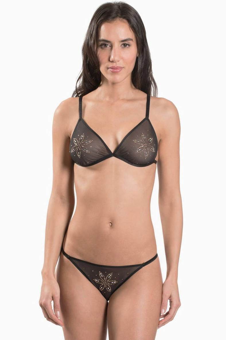 Set of underwear: bra with soft cup and slip panties, code 96564, art P080S