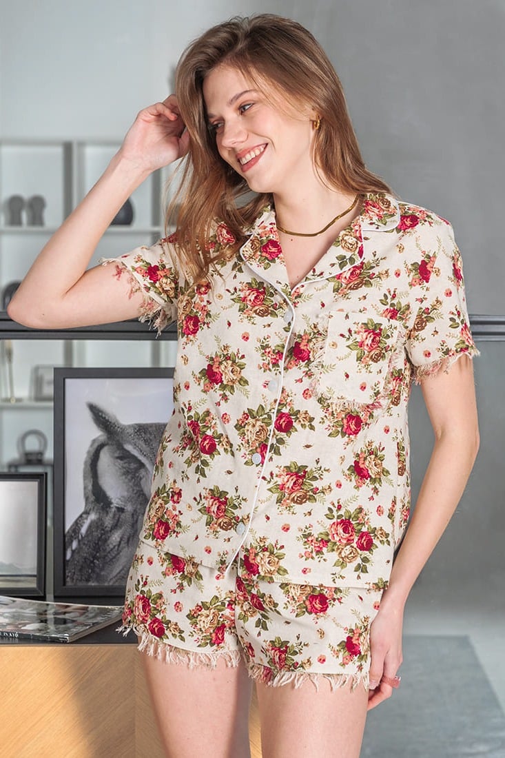 Комплект: блуза та шортики, код 96713, арт Sil-403