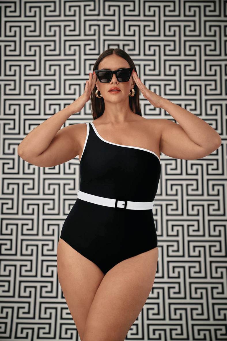 One-piece swimsuit with padded cup (solid), code 96859, art 7215 (M3)