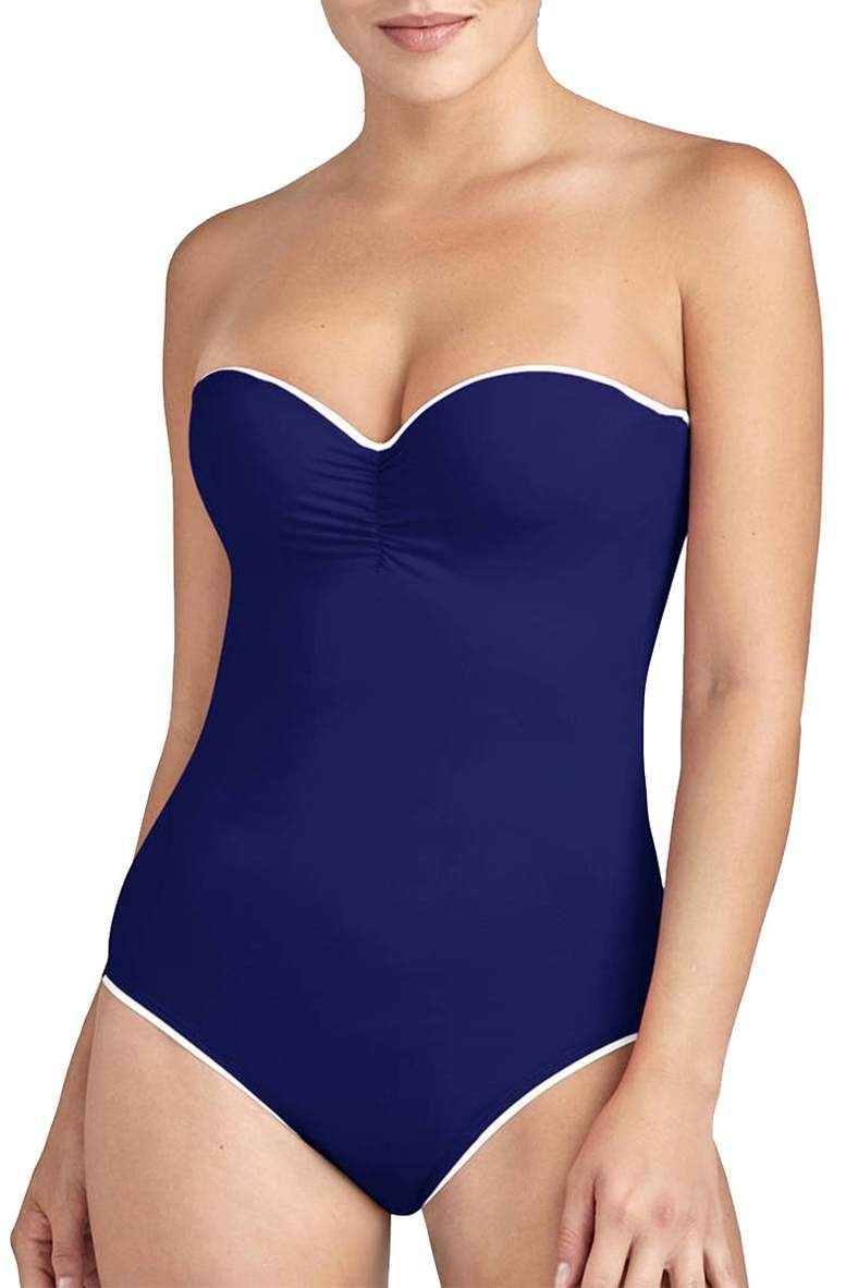 One-piece swimsuit with padded cup (solid), code 97406, art TT56