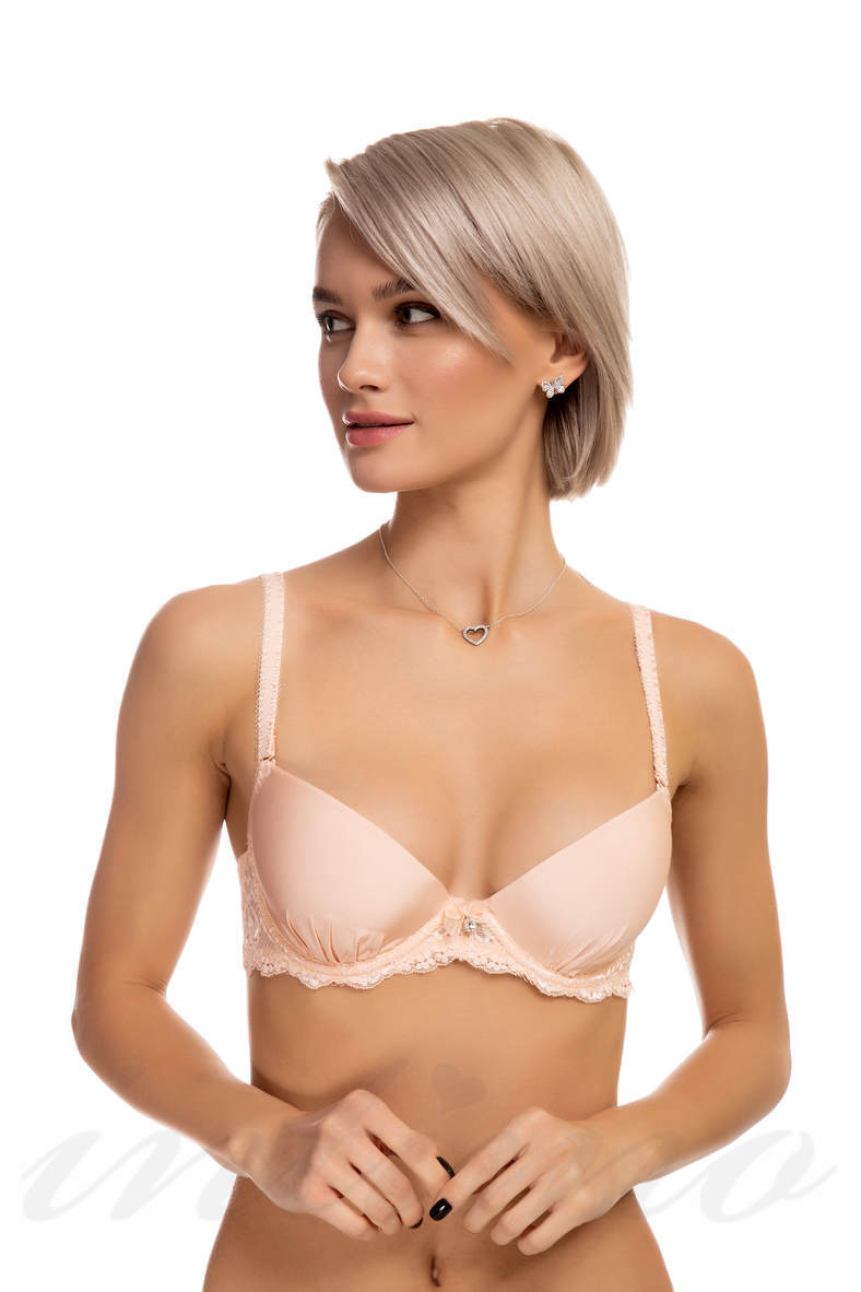 Balconette bra with a cup compacted, code 44633, art 1114
