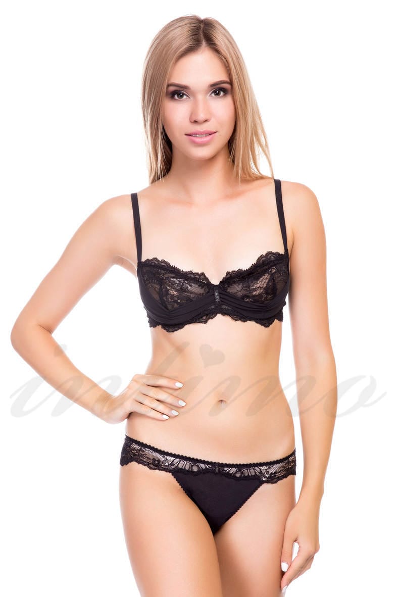 Set of underwear: bra with soft cup and Brazilian panties, code 47711, art S1734-D1731