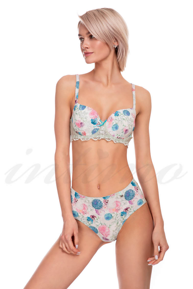 Underwear: bra with a compacted cup and panties-shorts, code 51638, art M8403-M8703