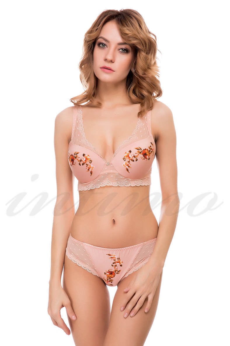 Lingerie set: push up bra and Brazilian panties, code 55258, art M8607-M8507