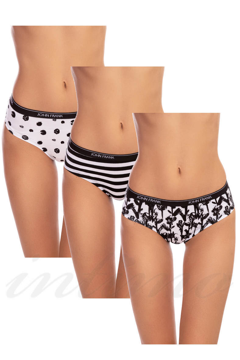 Brazilian panties, 3 pieces, code 58983, art WJF3BW-H02