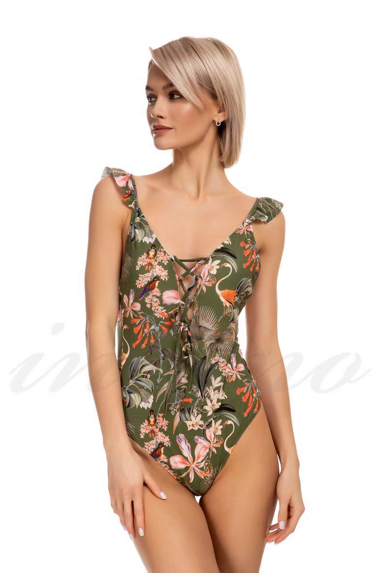 Swimsuit with a cup compacted (solid), code 61602, art 9-1182