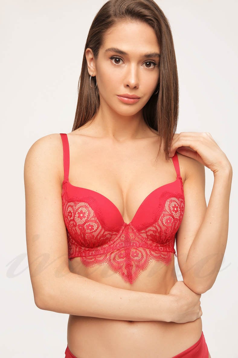 Bra with a compacted cup, code 67515, art 8163-011