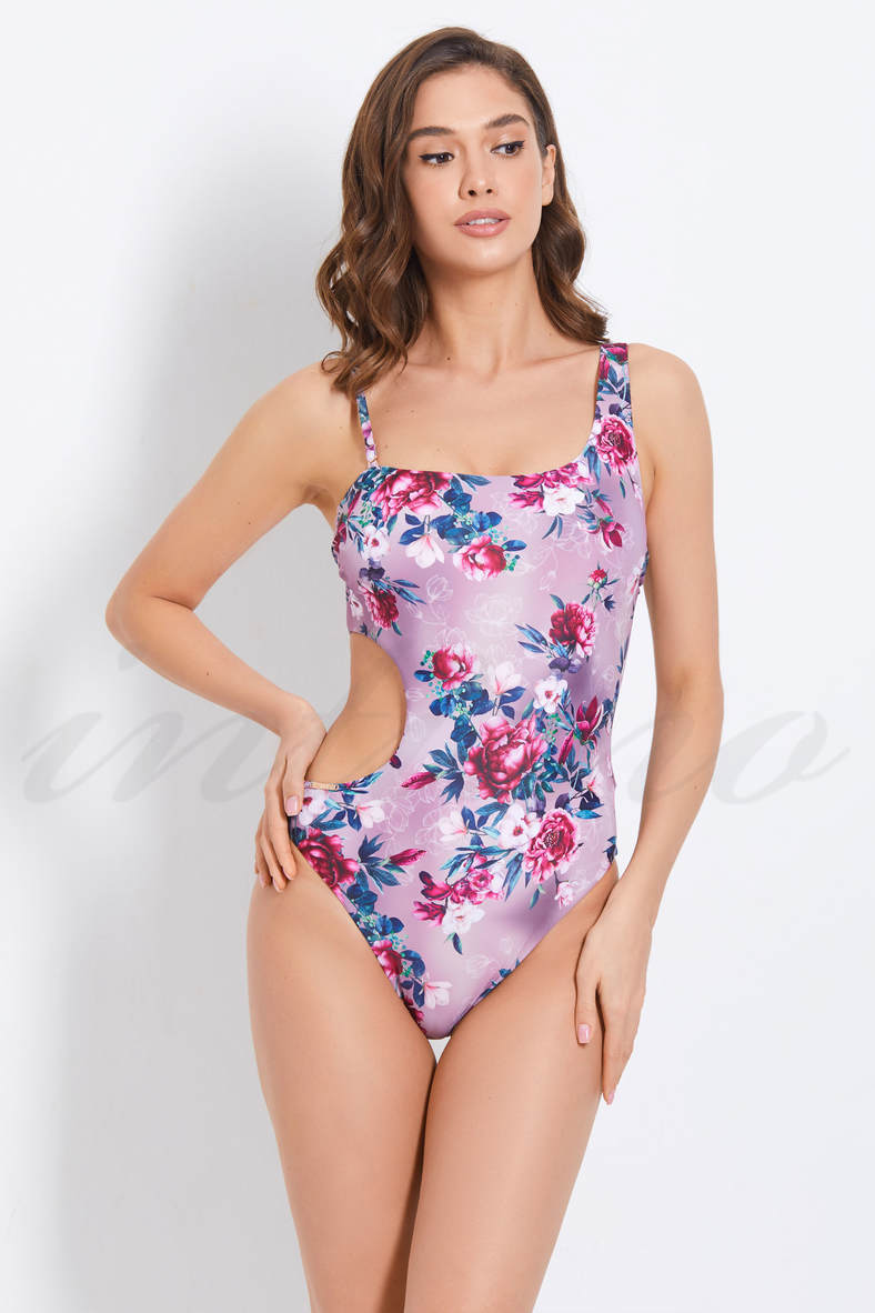 One-piece swimsuit with a soft cup (solid), code 70315, art 929-149