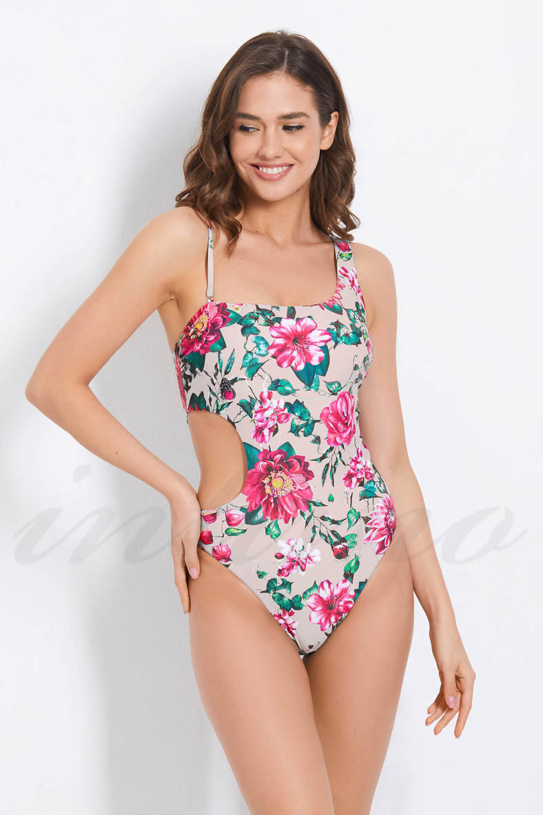 One-piece swimsuit with a soft cup (solid), code 70315, art 929-149