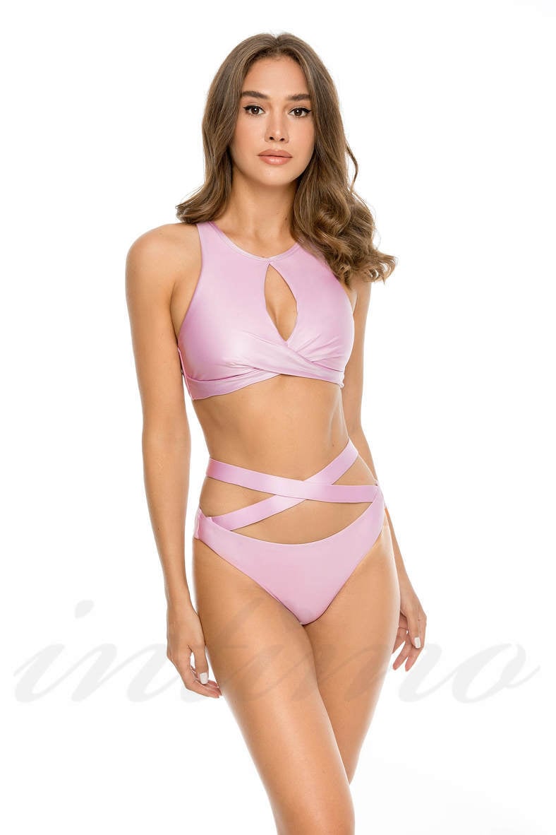 Swimsuit with a soft cup, Brazilian swimming trunks, code 70980, art 901-049/901-221