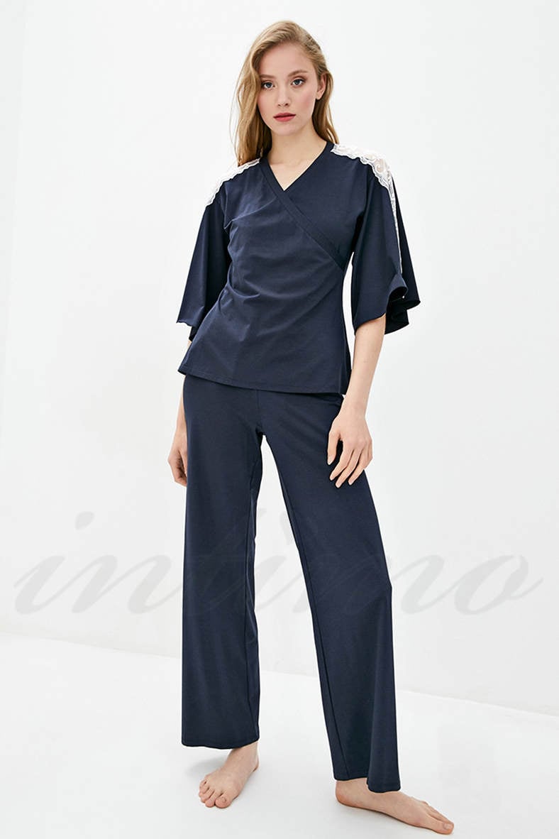 Комплект: блуза и брюки, код 74986, арт 100707-Р