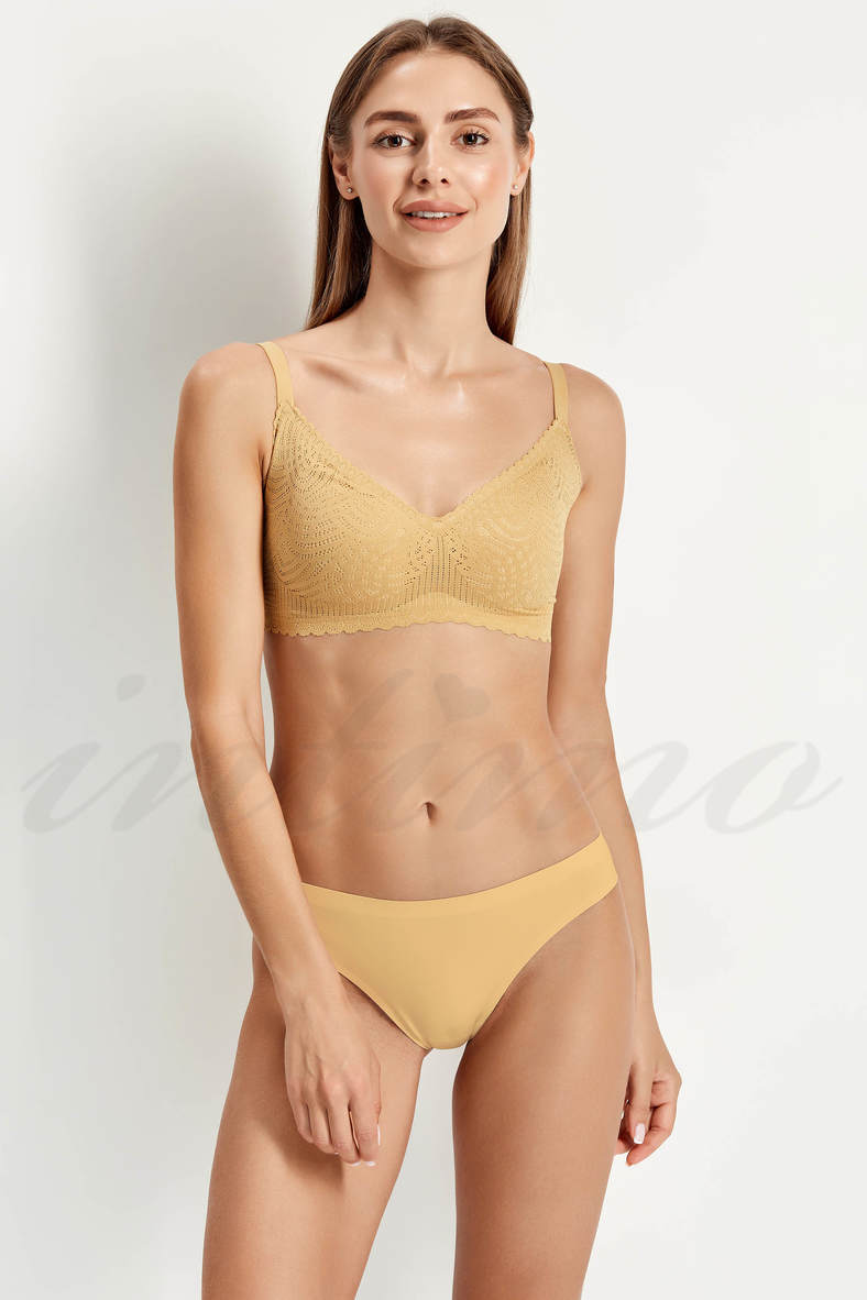 Underwear set: soft cup bra and Brazilian panties, code 76471, art 7082-074/7082-23