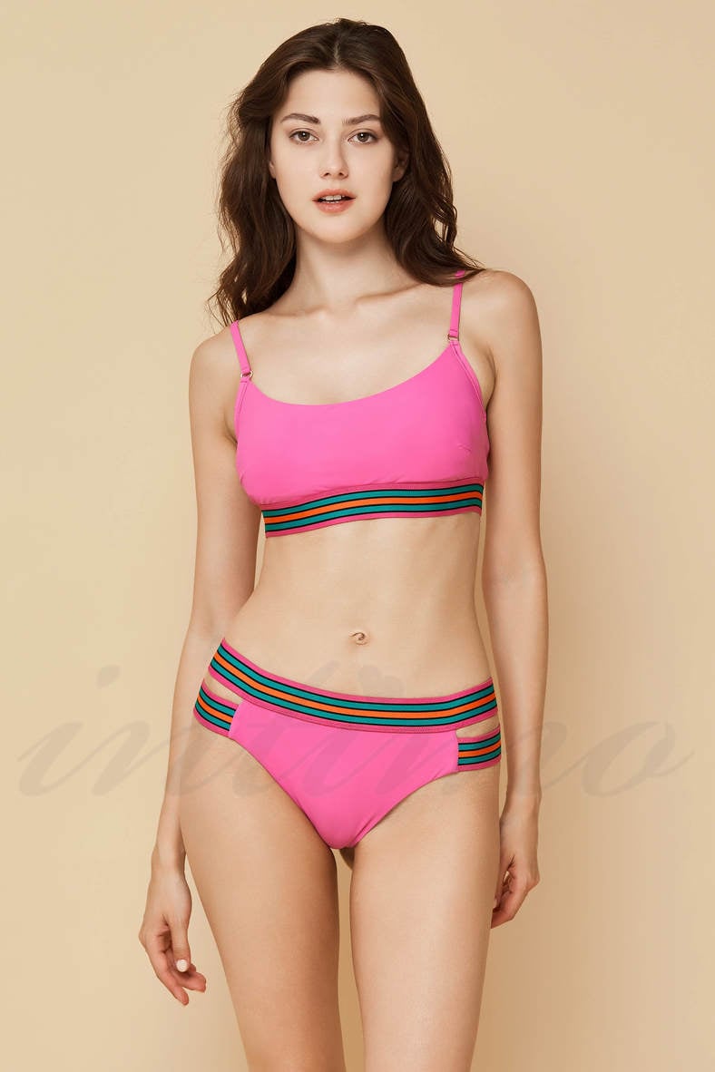 Swimsuit with soft cup, brazilian bottoms, code 76974, art 401-048/401-220