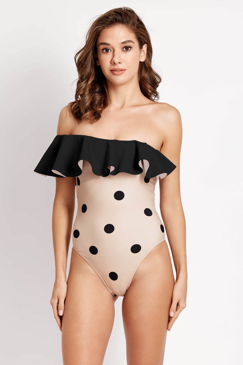 One-piece swimsuit with soft cup, code 91423, art 941-148-1