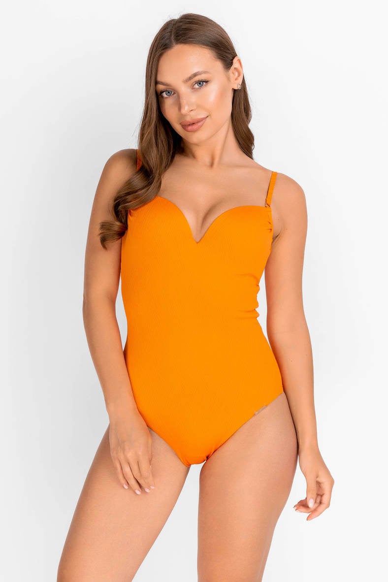 One-piece swimsuit with padded cup (solid), code 91505, art 944-108